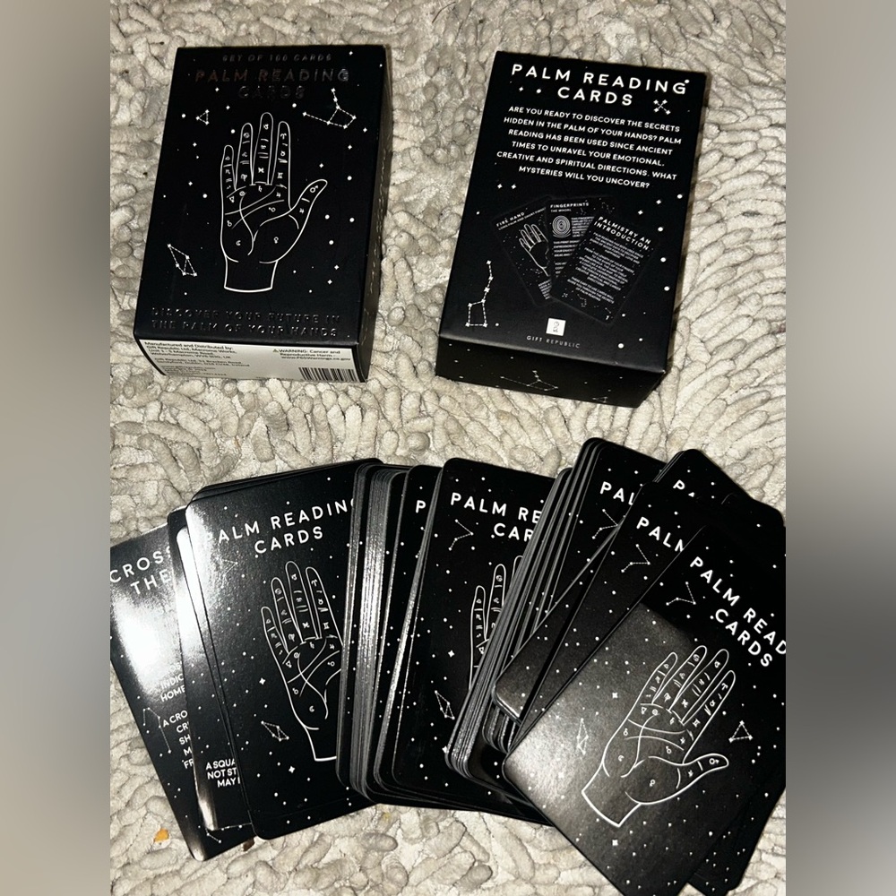 Palm Reading Cards Set